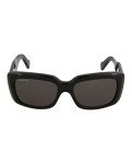 Balenciaga Black Acetate Square Sunglasses for Everyday