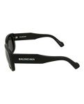 Balenciaga Black Acetate Square Sunglasses for Everyday