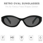 Mosanana Retro Cat Eye Sunglasses for Women