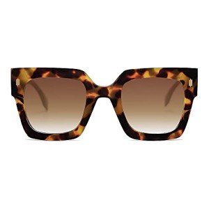 SOJOS Vintage Oversized Square Sunglasses for Women