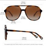 Trendy Retro Oversized Aviator Sunglasses - 3 Pack