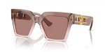 Versace Women's Brown Transparent Frame Sunglasses