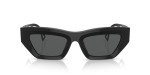 Versace Women's Black Sunglasses with Dark Grey Lenses