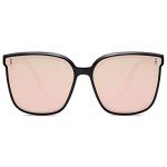 SOJOS Vintage Style Black and Pink Sunglasses