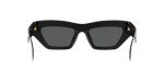 Versace Women's Black Sunglasses with Dark Grey Lenses