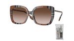 Burberry Caroll 54MM Brown Gradient Sunglasses Bundle