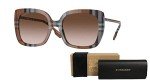 Burberry Caroll 54MM Brown Gradient Sunglasses Bundle