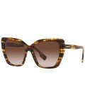Burberry Tamsin Top Check Striped Sunglasses