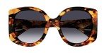 Gucci Women's Oversized Round Sunglasses in Havana