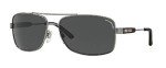 Burberry BE3074 Gunmetal Grey Rectangle Men's Sunglasses
