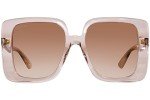 Gucci Mirrored Oversized Square Women's Sunglasses 55mm