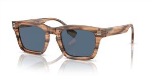 Burberry BE4403 Brown/Dark Blue Rectangular Sunglasses