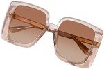 Gucci Mirrored Oversized Square Women's Sunglasses 55mm