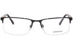 Burberry BE 1282 Black Palladium Semi-Rimless Glasses