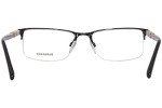 Burberry BE 1282 Black Palladium Semi-Rimless Glasses