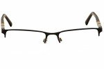 Burberry BE 1282 Black Palladium Semi-Rimless Glasses