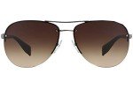 Prada Linea Rossa Men's Gunmetal/Brown Gradient Sunglasses