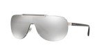 Versace Silver Frame Sunglasses with Grey Lenses