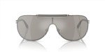 Versace Silver Frame Sunglasses with Grey Lenses