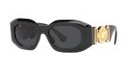 Versace Men’s Black Frame Sunglasses with Grey Lenses