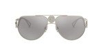 Versace Pale Gold Aviator Sunglasses with Mirror Lens
