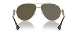 Versace Gold Frame Sunglasses with Dark Grey Lenses