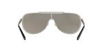 Versace Silver Frame Sunglasses with Grey Lenses