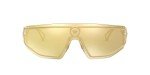 Versace Gold Frame Sunglasses with Brown Lenses