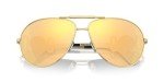 Versace Gold Frame Sunglasses with Dark Grey Lenses