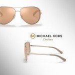 Michael Kors Chelsea Aviator Sunglasses with iWear Kit