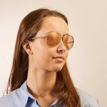 Michael Kors Chelsea Aviator Sunglasses with iWear Kit