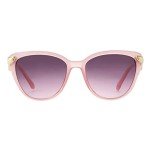 Betsey Johnson Milky Pink Cateye Sunglasses with Snakes