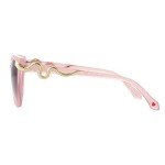 Betsey Johnson Milky Pink Cateye Sunglasses with Snakes