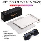 AIEYEZO Oversized Square Shield Sunglasses for All