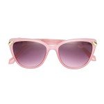 Betsey Johnson Milky Pink Cateye Sunglasses with Snakes