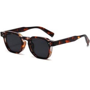 Classic Square Designer Sunglasses with UV400 Protection