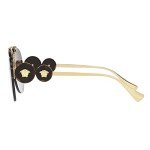 Versace Gold Metal Aviator Sunglasses with Gradient Lens