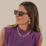 AIEYEZO Trendy Square Sunglasses for All