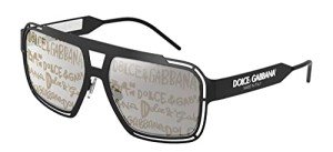 Dolce & Gabbana Matte Black Graffiti Sunglasses