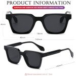AIEYEZO Trendy Square Sunglasses for All