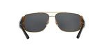 Versace Men's Dark Grey Polarized Sunglasses 63MM