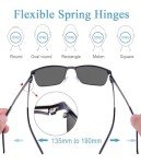 CARFIA Polarized Metal Sunglasses for Outdoor Activities