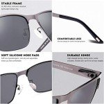 CARFIA Polarized Metal Sunglasses for Outdoor Activities