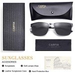 CARFIA Polarized Metal Sunglasses for Outdoor Activities
