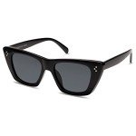 Chic Black Cat Eye Polarized Sunglasses for Women