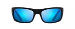 Maui Jim Peahi Polarized Wrap Sunglasses - Black/Blue