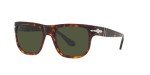 Persol PO3306S Square Sunglasses in Havana/Green