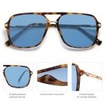 SOJOS Retro Polarized Square Sunglasses for All
