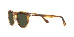 Persol PO3152S Round Sunglasses in Striped Brown/Green