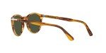 Persol PO3152S Round Sunglasses in Striped Brown/Green